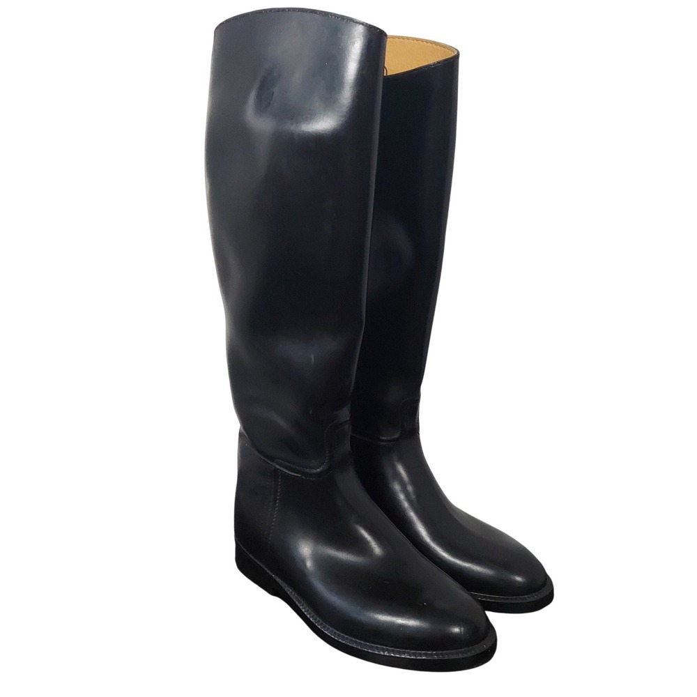 Aigle Saumur Riding Boots‎ Womens 37 6 Black Waterproof Rubber Made in France